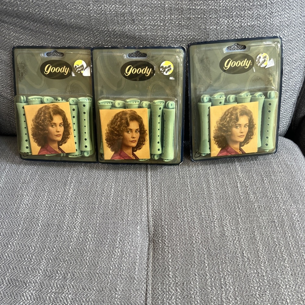 Vintage 1999 GOODY LARGE PERM WAVES ROLLER GOODY 3 packs New 18 Total